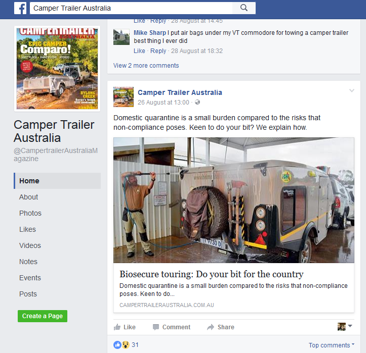 fb camper trailer aust